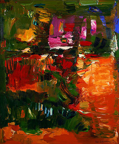 In the Wake of the Hurricane, 1960 Oil on Canvas Abstraction